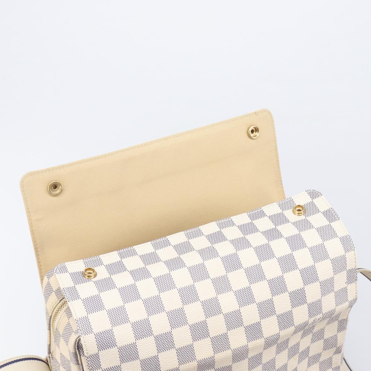 LOUIS VUITTON Damier Azur Naviglio Shoulder Bag N51189 LV Auth 210826V