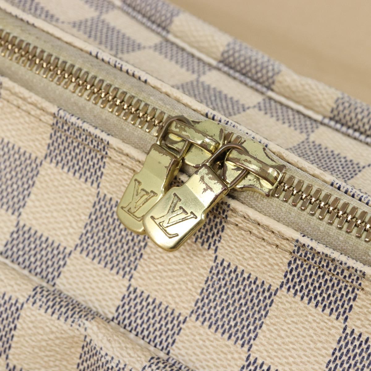 LOUIS VUITTON Damier Azur Naviglio Shoulder Bag N51189 LV Auth 210826V