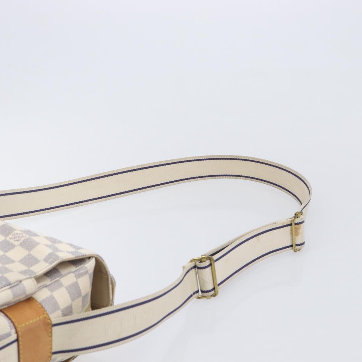 LOUIS VUITTON Damier Azur Naviglio Shoulder Bag N51189 LV Auth 210826V