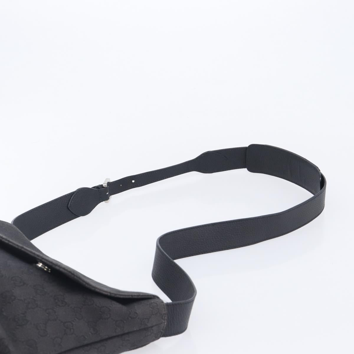 GUCCI GG Canvas Shoulder Bag Outlet Black 272351 Auth 210829A