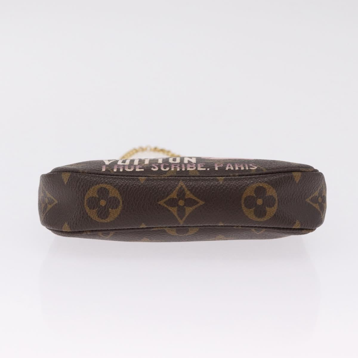 LOUIS VUITTON Monogram Bag print Mini Pochette Accessoires M60245 Auth 210835SAM