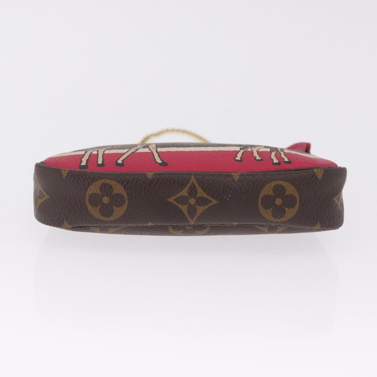LOUIS VUITTON Monogram Giraffe Mini Pochette Accessoires M62087 Auth 210836SAM
