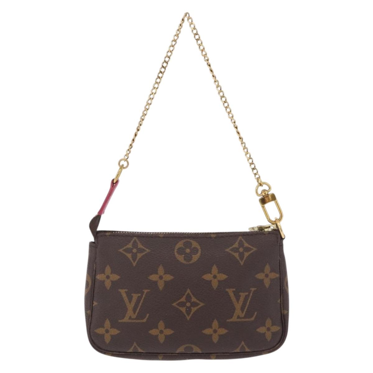 LOUIS VUITTON Monogram Giraffe Mini Pochette Accessoires M62087 Auth 210836SAM