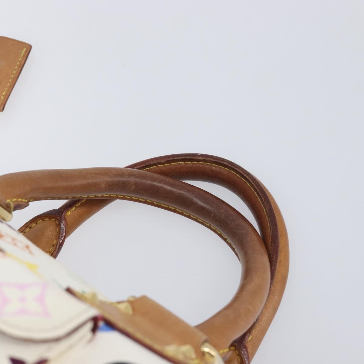 LOUIS VUITTON Monogram Multicolor Speedy 30 Bag White Bron M92643 LV Auth 210841