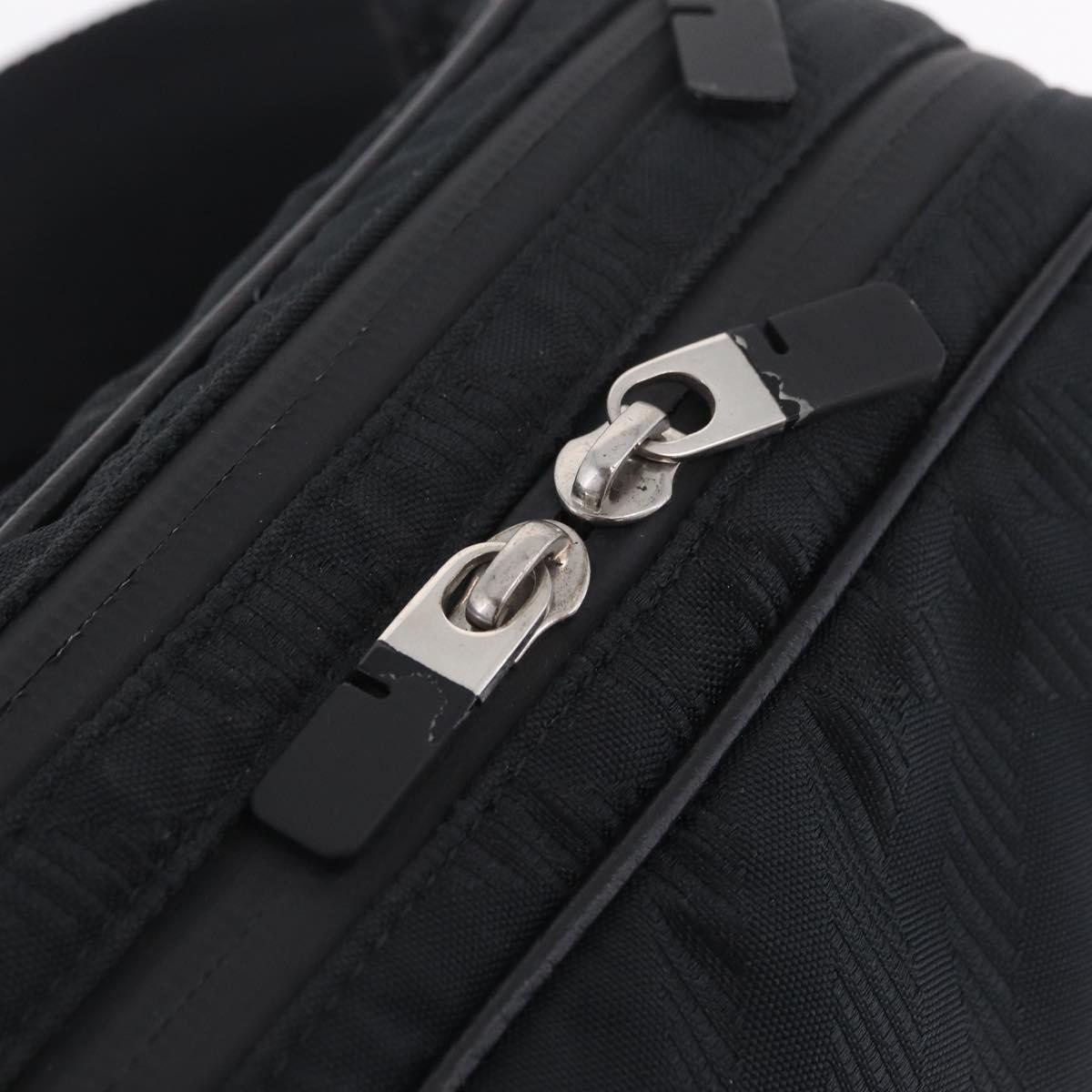 BURBERRY Body Bag Nylon Black Silver Auth 210845A