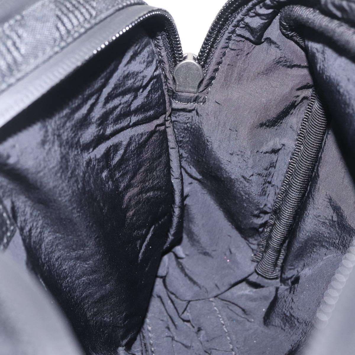 BURBERRY Body Bag Nylon Black Silver Auth 210845A