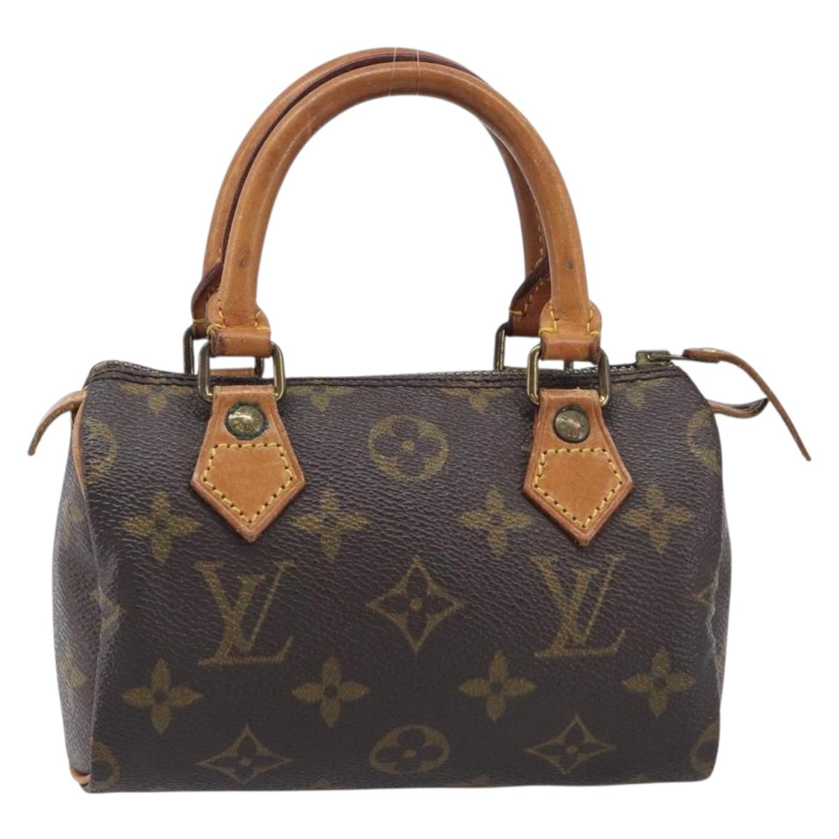 LOUIS VUITTON Monogram Mini Speedy Hand Bag M41534 LV Auth 210846A