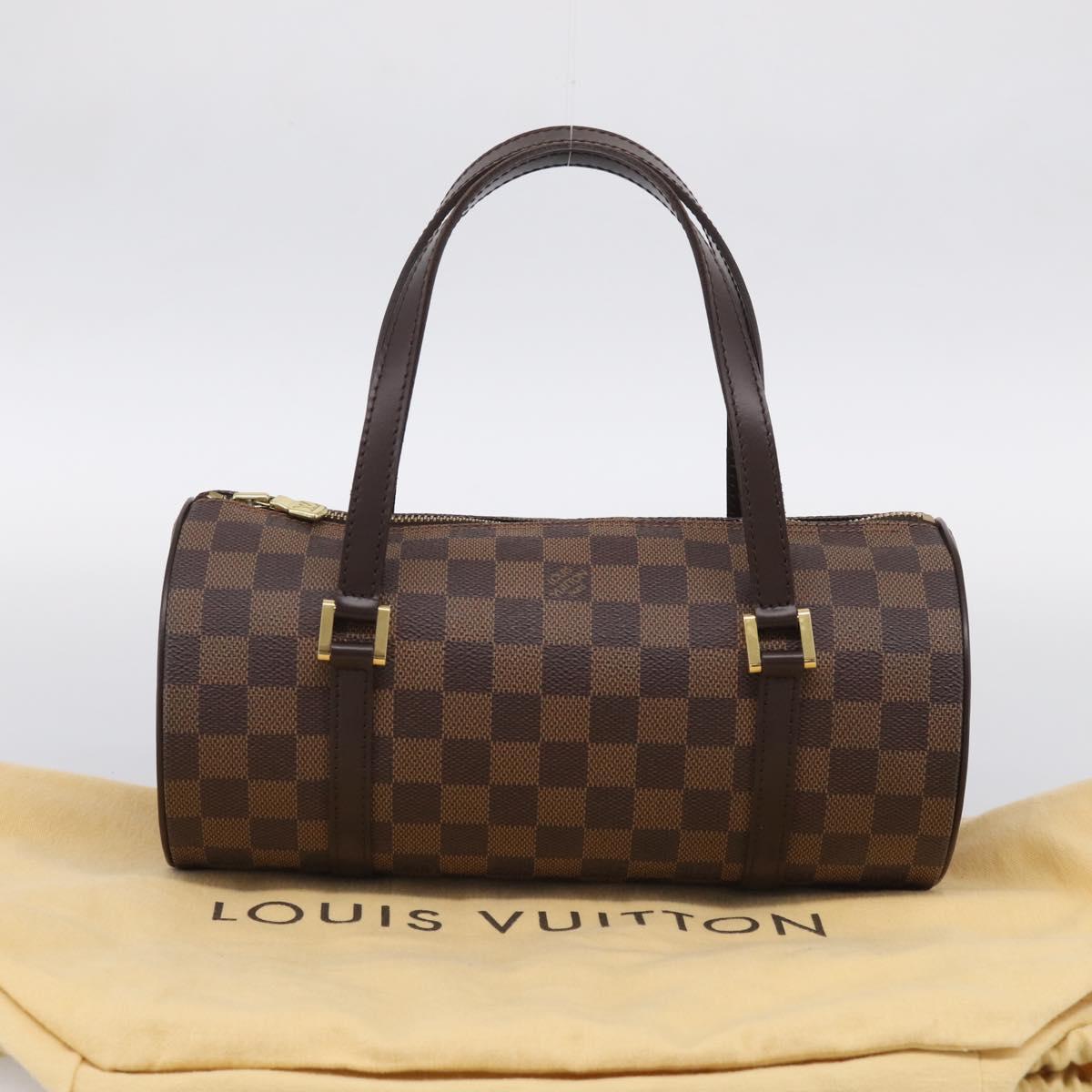 LOUIS VUITTON Damier Ebene Papillon 26 Hand Bag N51304 LV Auth 210847V