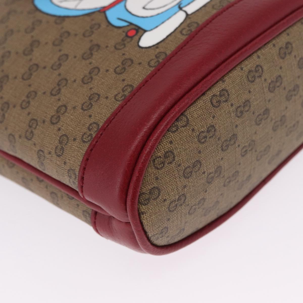 GUCCI Micro GG Supreme Fujiko Pro Shoulder Bag PVC Beige 647801 Auth 210850M