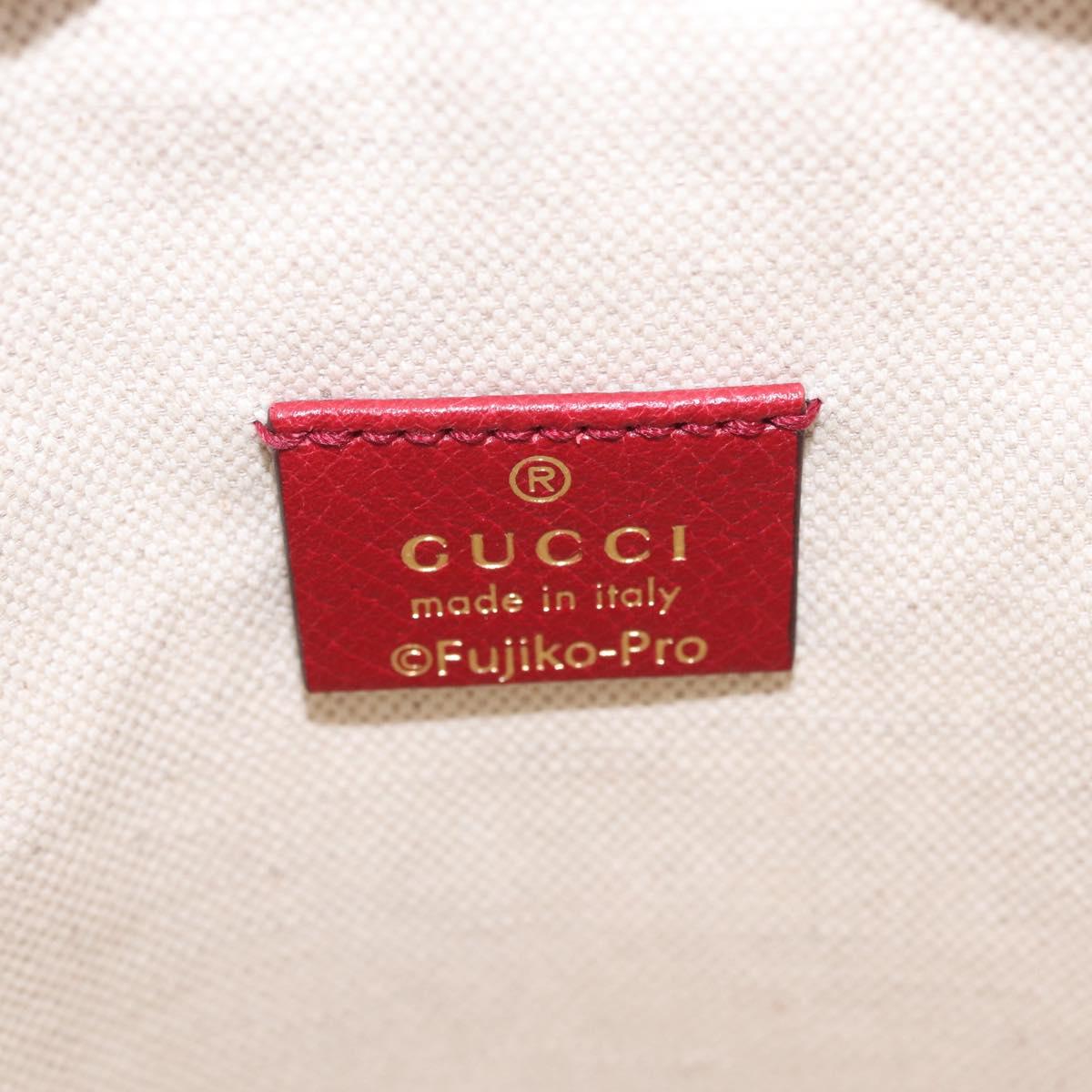 GUCCI Micro GG Supreme Fujiko Pro Shoulder Bag PVC Beige 647801 Auth 210850M