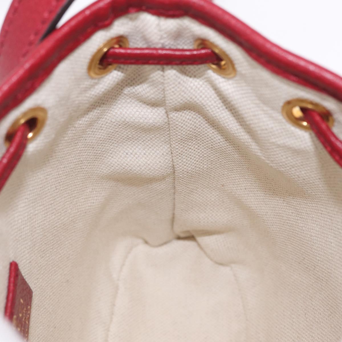 GUCCI Micro GG Supreme Fujiko Pro Shoulder Bag PVC Beige 647801 Auth 210850M