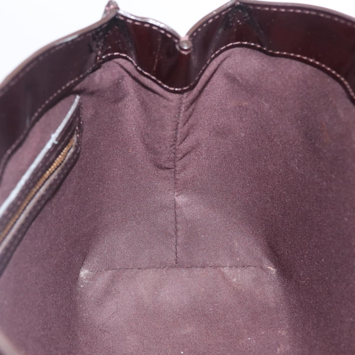 LOUIS VUITTON Monogram Vernis Wilshire PM Bag Amarante M93641 LV Auth 210858V