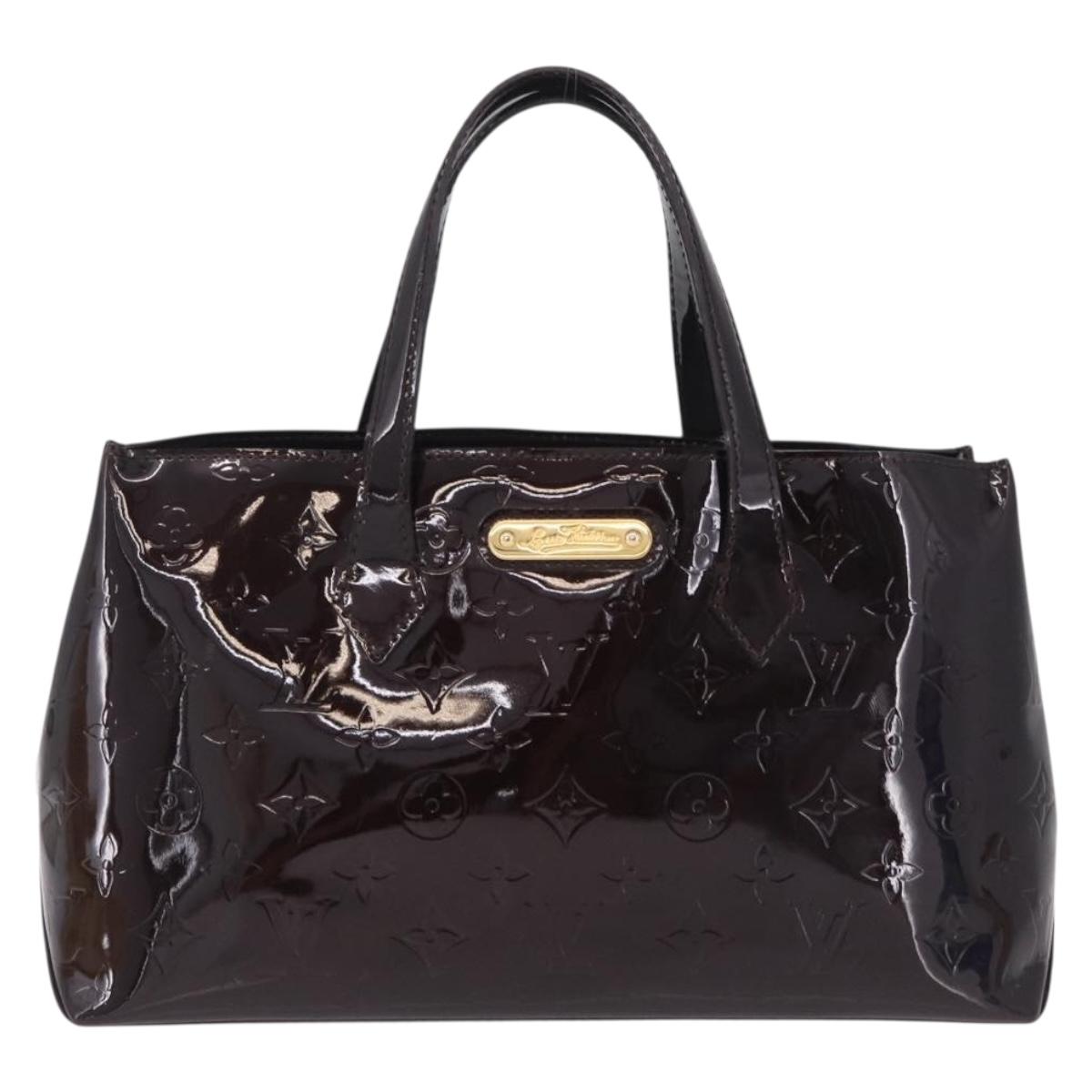 LOUIS VUITTON Monogram Vernis Wilshire PM Bag Amarante M93641 LV Auth 210858V