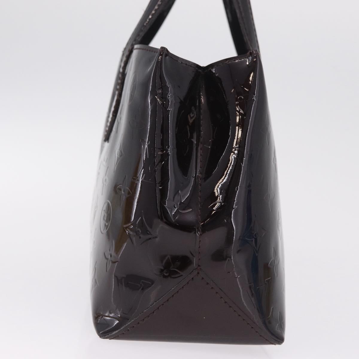 LOUIS VUITTON Monogram Vernis Wilshire PM Bag Amarante M93641 LV Auth 210858V