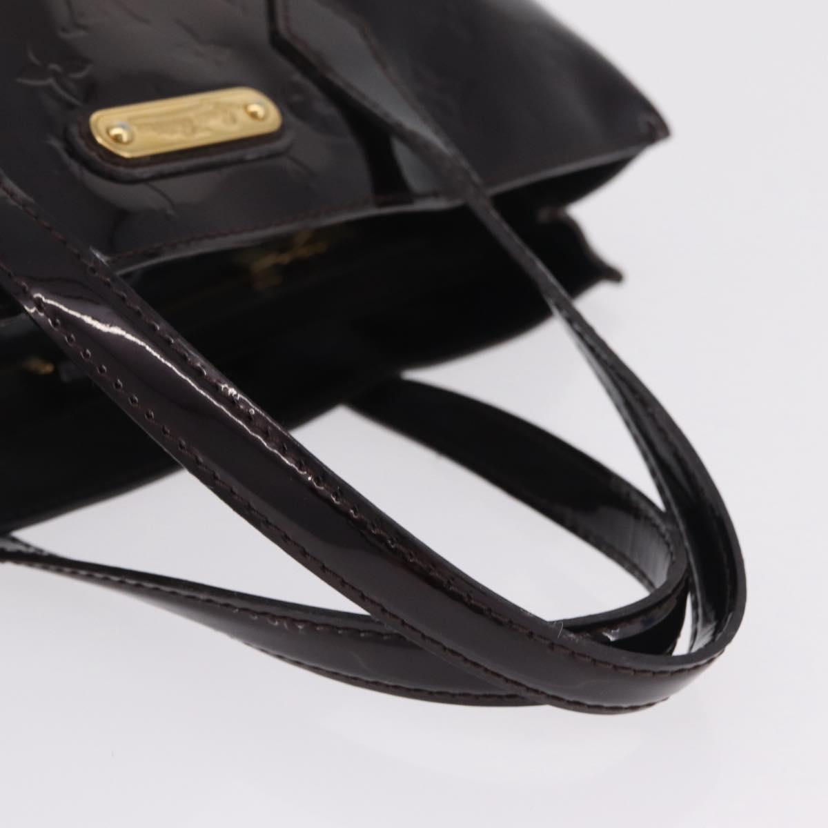 LOUIS VUITTON Monogram Vernis Wilshire PM Bag Amarante M93641 LV Auth 210858V