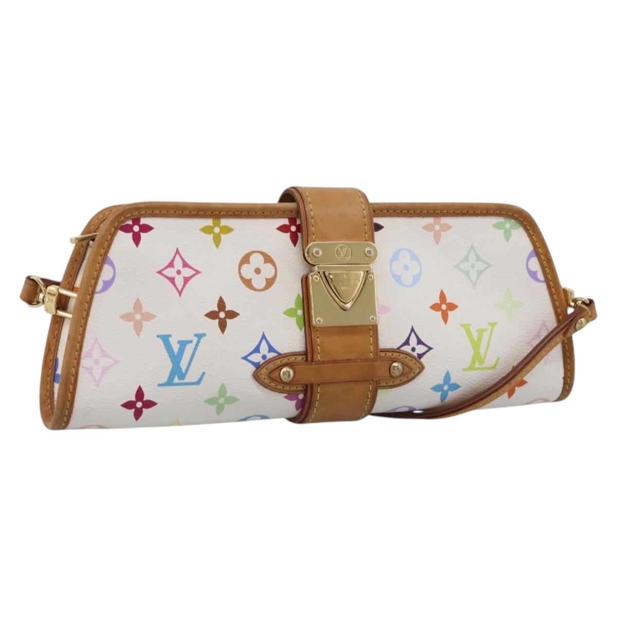 LOUIS VUITTON Monogram Multicolor Shirley Bag White M40049 LV Auth 210860V