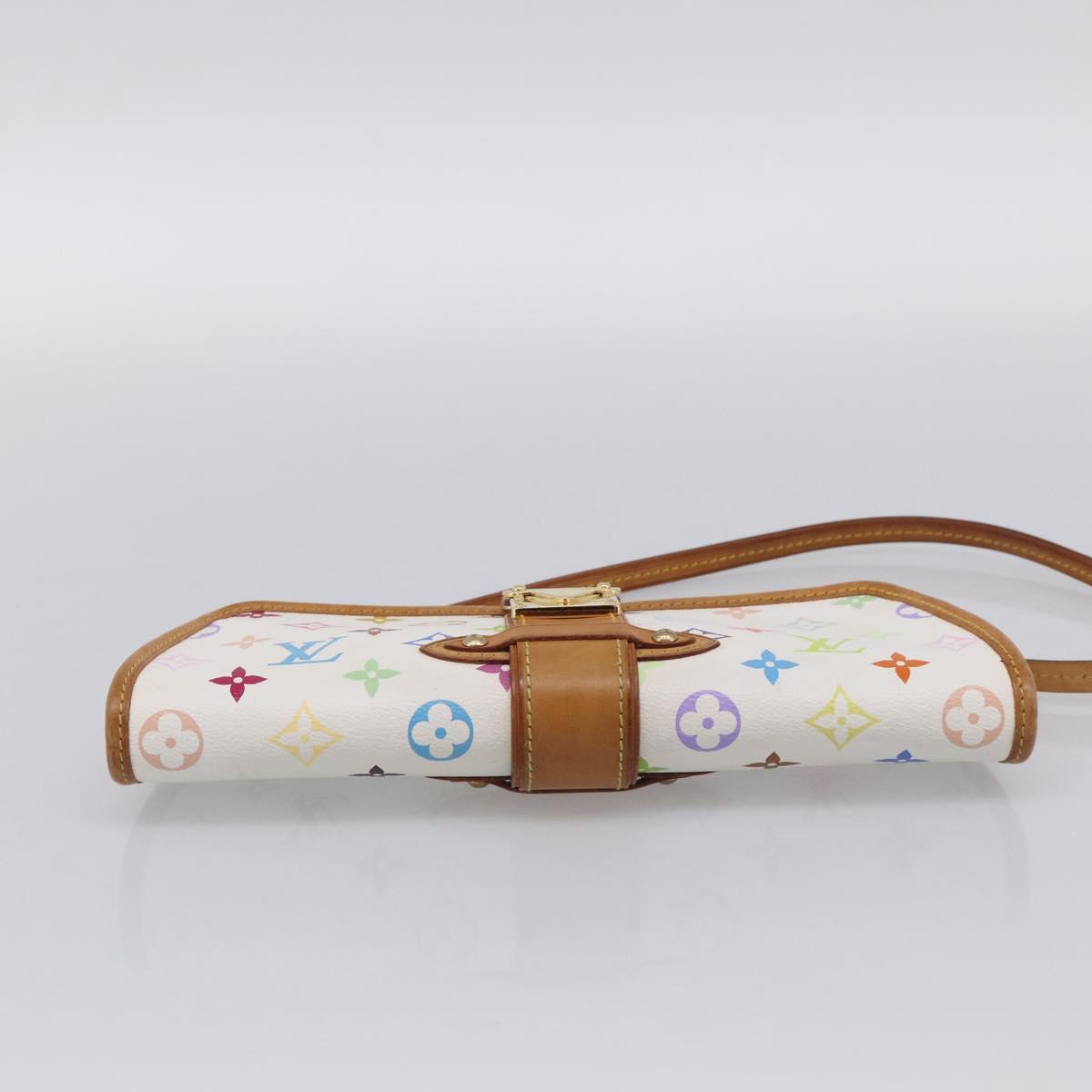 LOUIS VUITTON Monogram Multicolor Shirley Bag White M40049 LV Auth 210860V