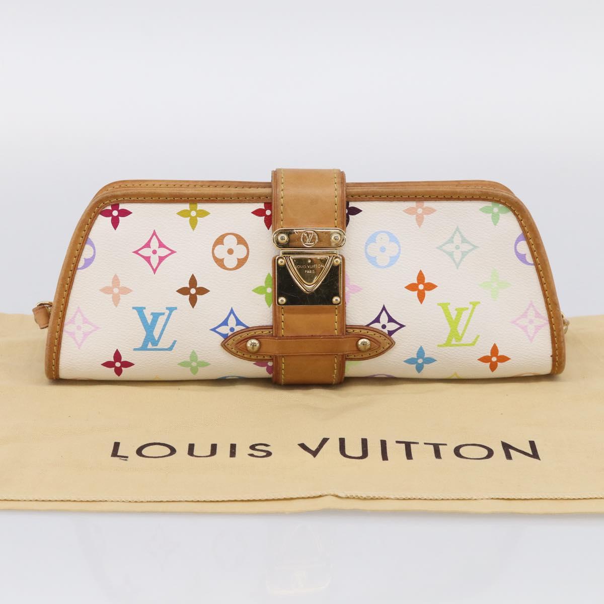 LOUIS VUITTON Monogram Multicolor Shirley Bag White M40049 LV Auth 210860V