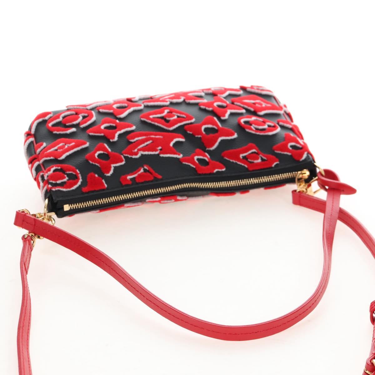 LOUIS VUITTON LVxUF Pochette Accessoires Bag Leather Red M45548 LV Auth 210872SM
