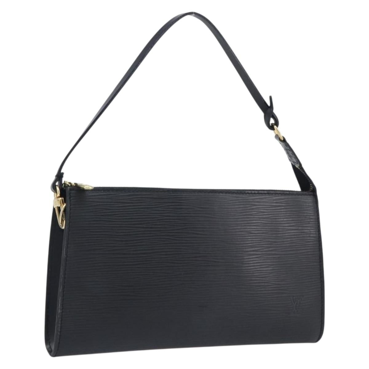 LOUIS VUITTON Epi Pochette Accessoires Pouch Black M52982 LV Auth 210879V