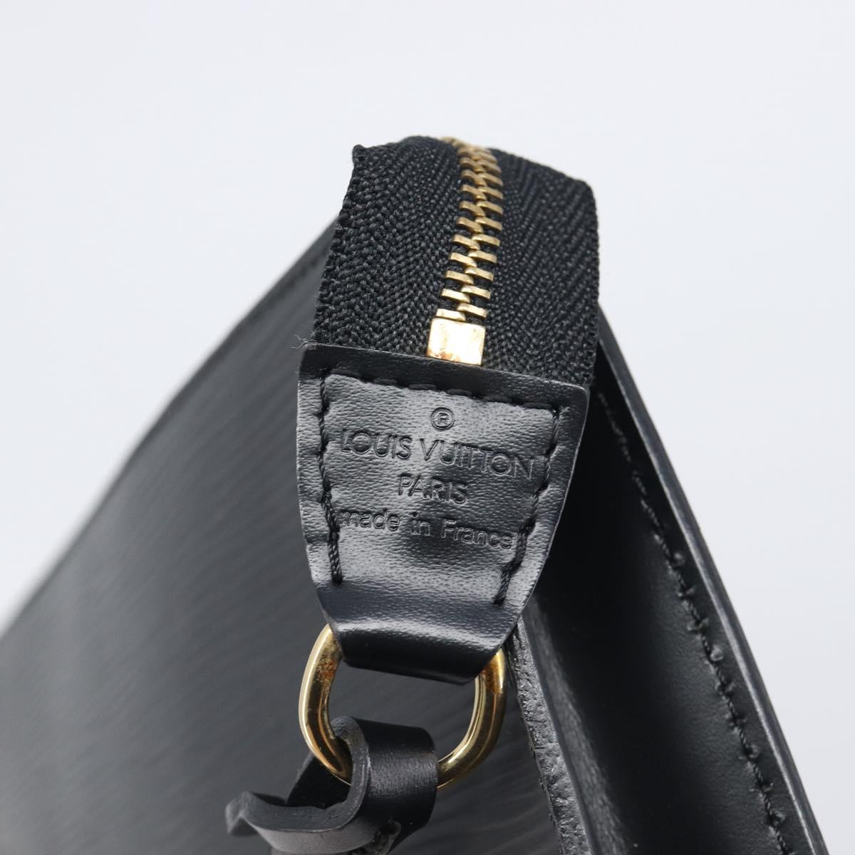 LOUIS VUITTON Epi Pochette Accessoires Pouch Black M52982 LV Auth 210879V