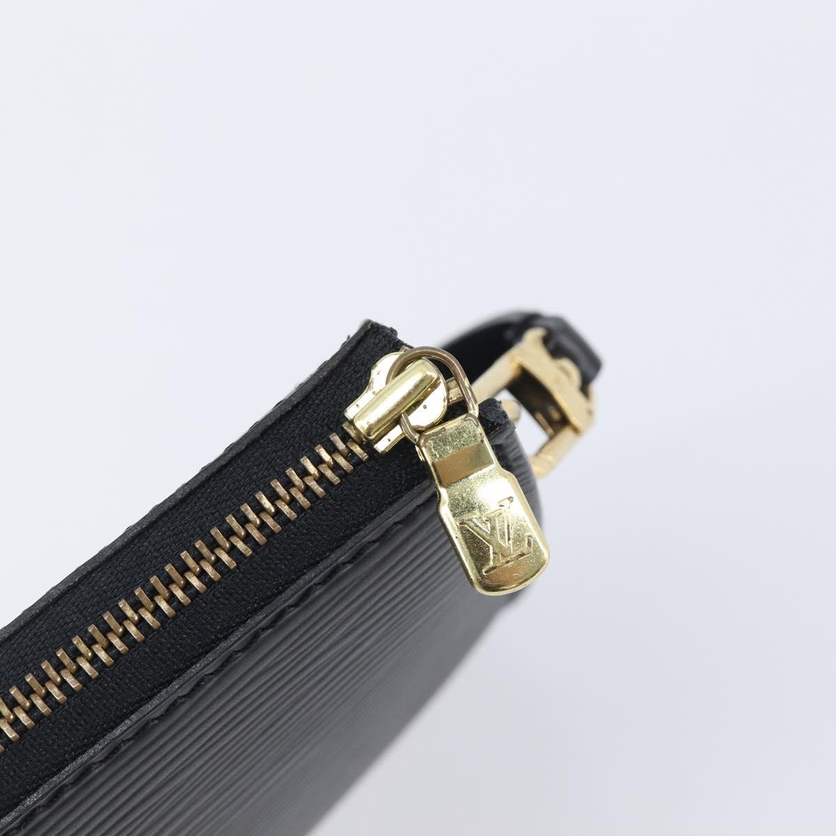 LOUIS VUITTON Epi Pochette Accessoires Pouch Black M52982 LV Auth 210879V