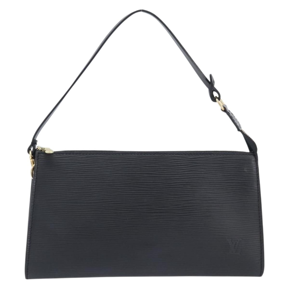 LOUIS VUITTON Epi Pochette Accessoires Pouch Black M52982 LV Auth 210879V