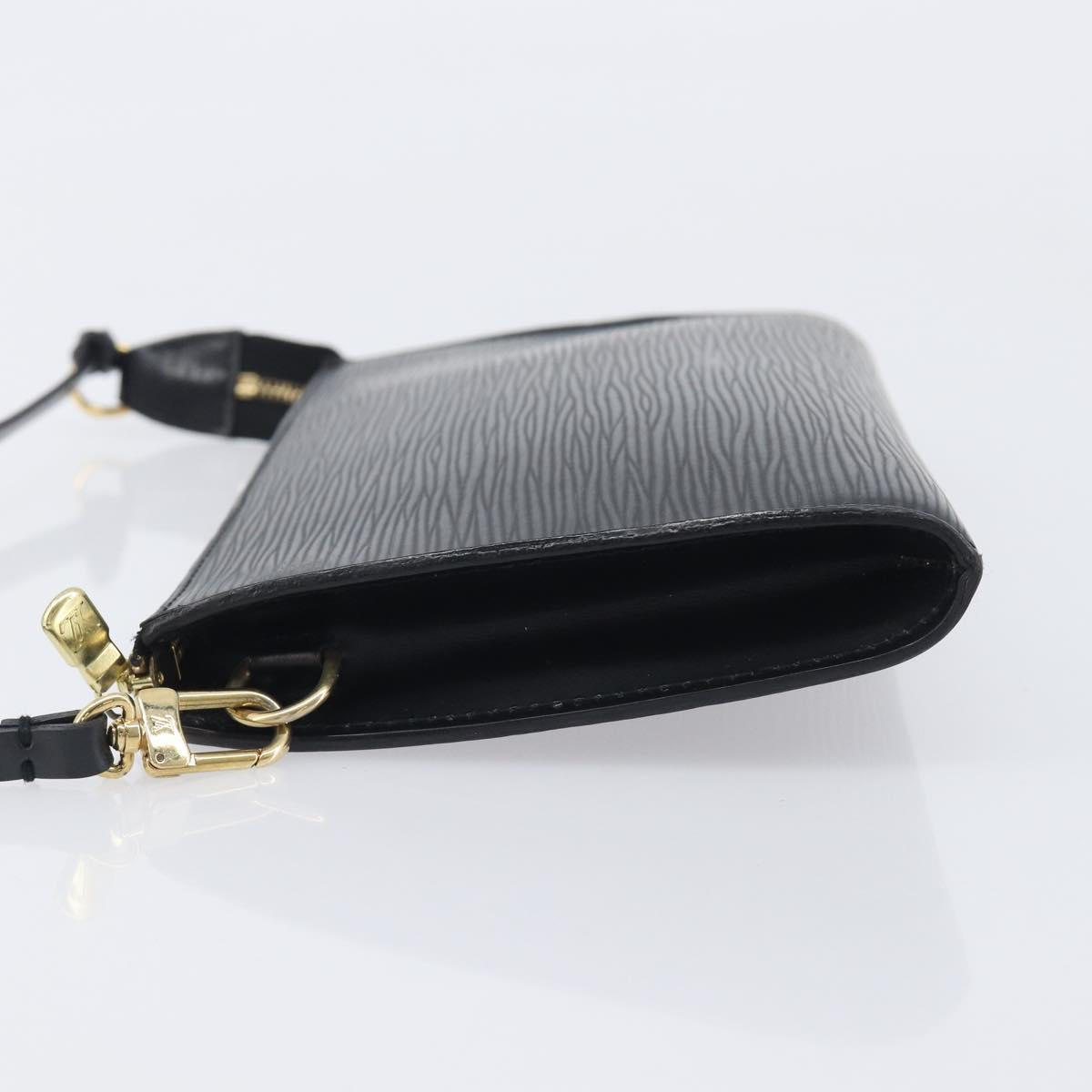 LOUIS VUITTON Epi Pochette Accessoires Pouch Black M52982 LV Auth 210879V
