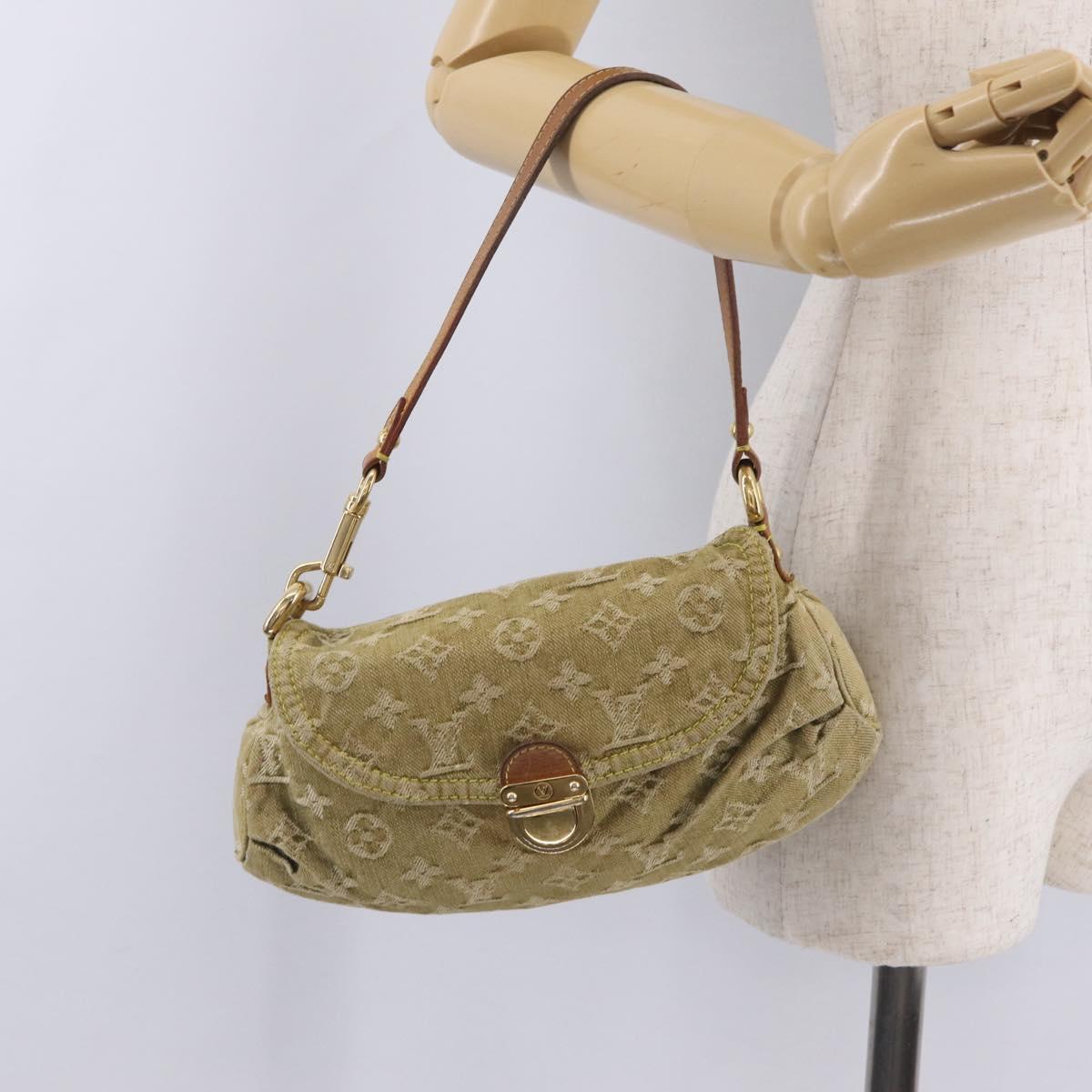 LOUIS VUITTON Monogram Denim Mini Preity Bag Riken M95217 LV Auth 210881SAV