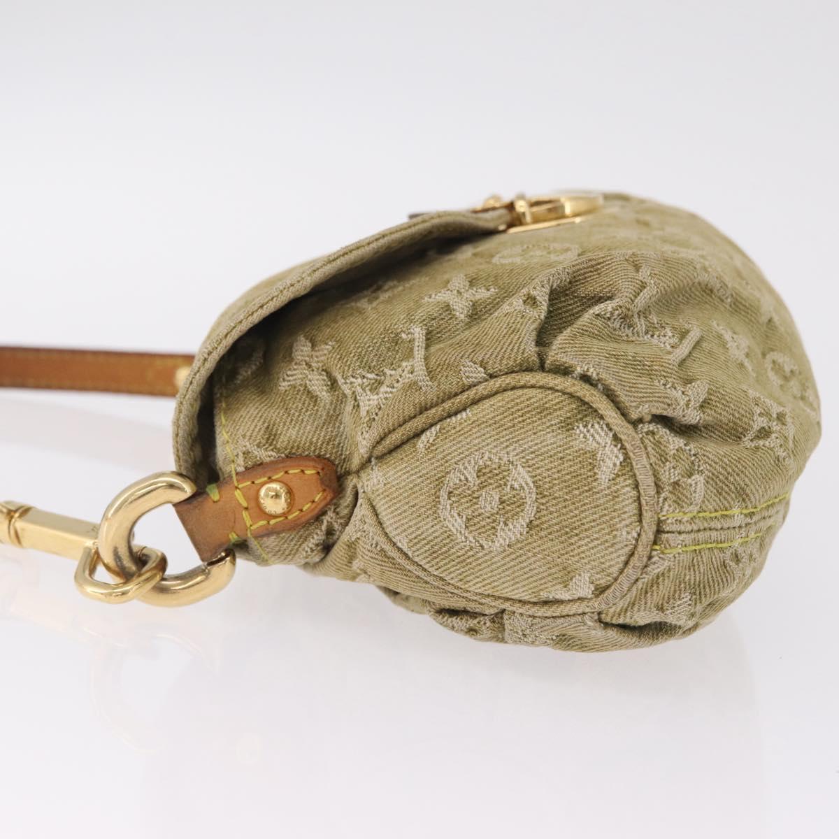 LOUIS VUITTON Monogram Denim Mini Preity Bag Riken M95217 LV Auth 210881SAV