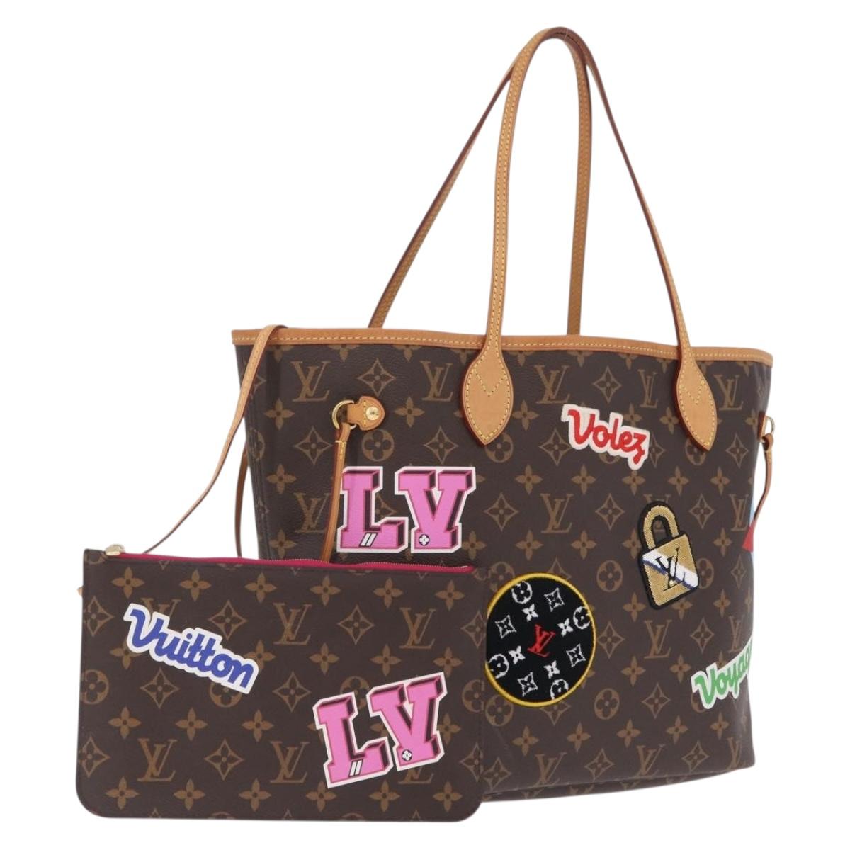 LOUIS VUITTON Monogram Patch Neverfull MM Tote Bag M43988 LV Auth 210894SAM