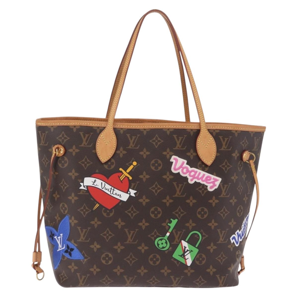 LOUIS VUITTON Monogram Patch Neverfull MM Tote Bag M43988 LV Auth 210894SAM