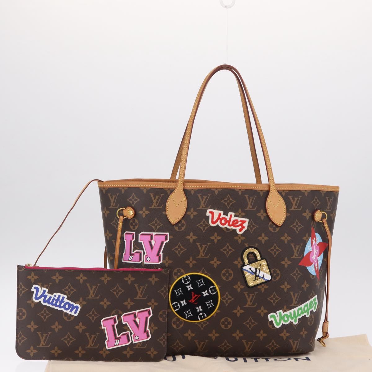 LOUIS VUITTON Monogram Patch Neverfull MM Tote Bag M43988 LV Auth 210894SAM