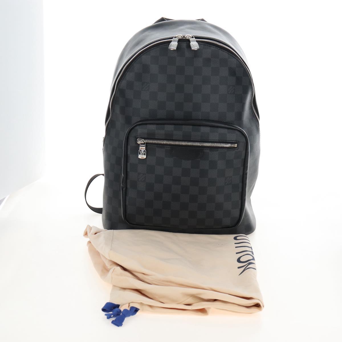 LOUIS VUITTON Damier Grafitte Josh NV Backpack N40365 LV Auth 210895V