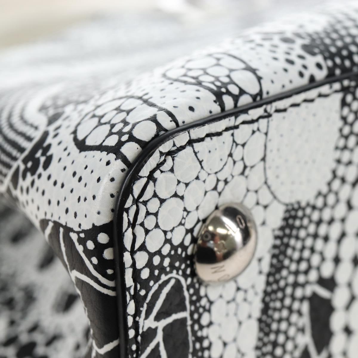 LOUIS VUITTON x YK Capsine MM Hand Bag Leather White Silver M21705 Auth 210898SM