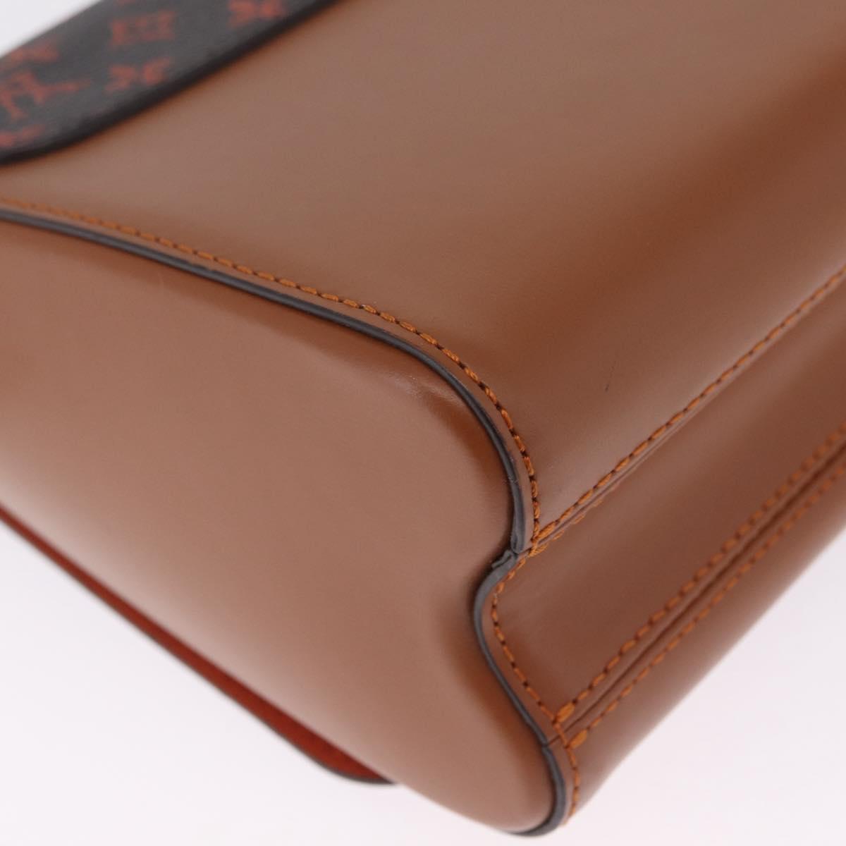 LOUIS VUITTON Catgram Sac Twist MM Shoulder Bag Marron M44408 LV Auth 210899SAM