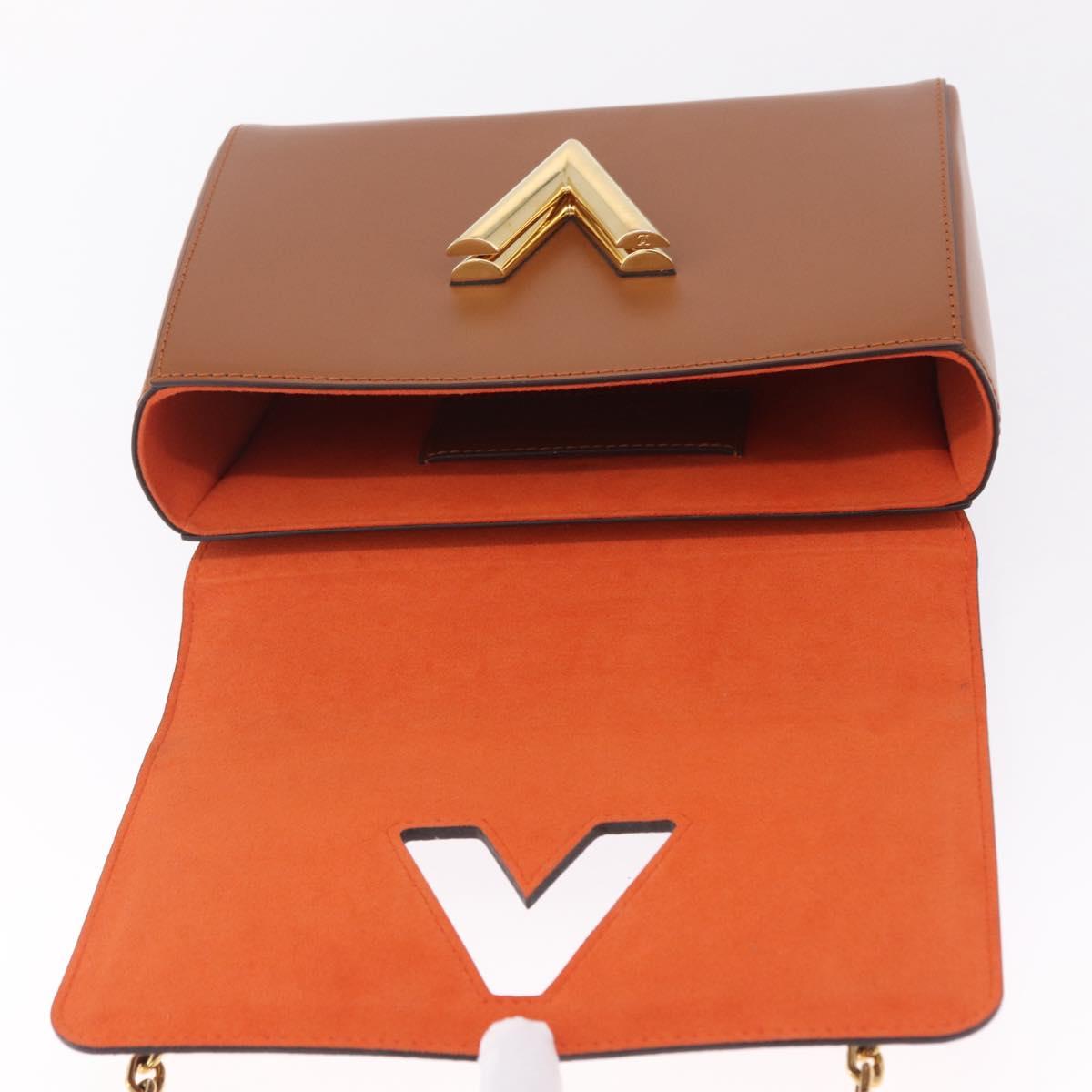 LOUIS VUITTON Catgram Sac Twist MM Shoulder Bag Marron M44408 LV Auth 210899SAM