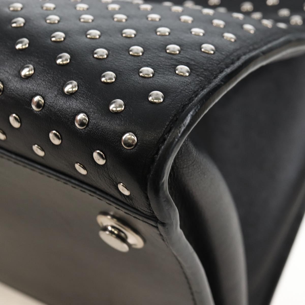 LOUIS VUITTON Monogram City Steamer MM Hand Bag Noir Silver M42347 Auth 210906SM