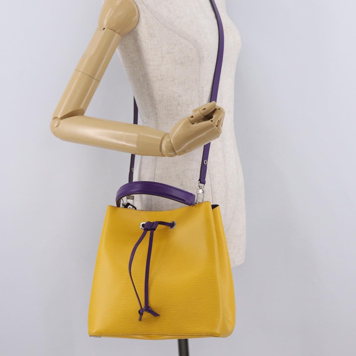 LOUIS VUITTON Epi Neo Noe BB Shoulder Bag citron M54369 LV Auth 210915SAV