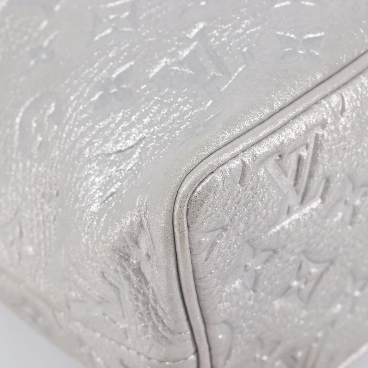 LOUIS VUITTON Monogram Shimmer Halo Bag Silver Argent M95819 LV Auth 210920M
