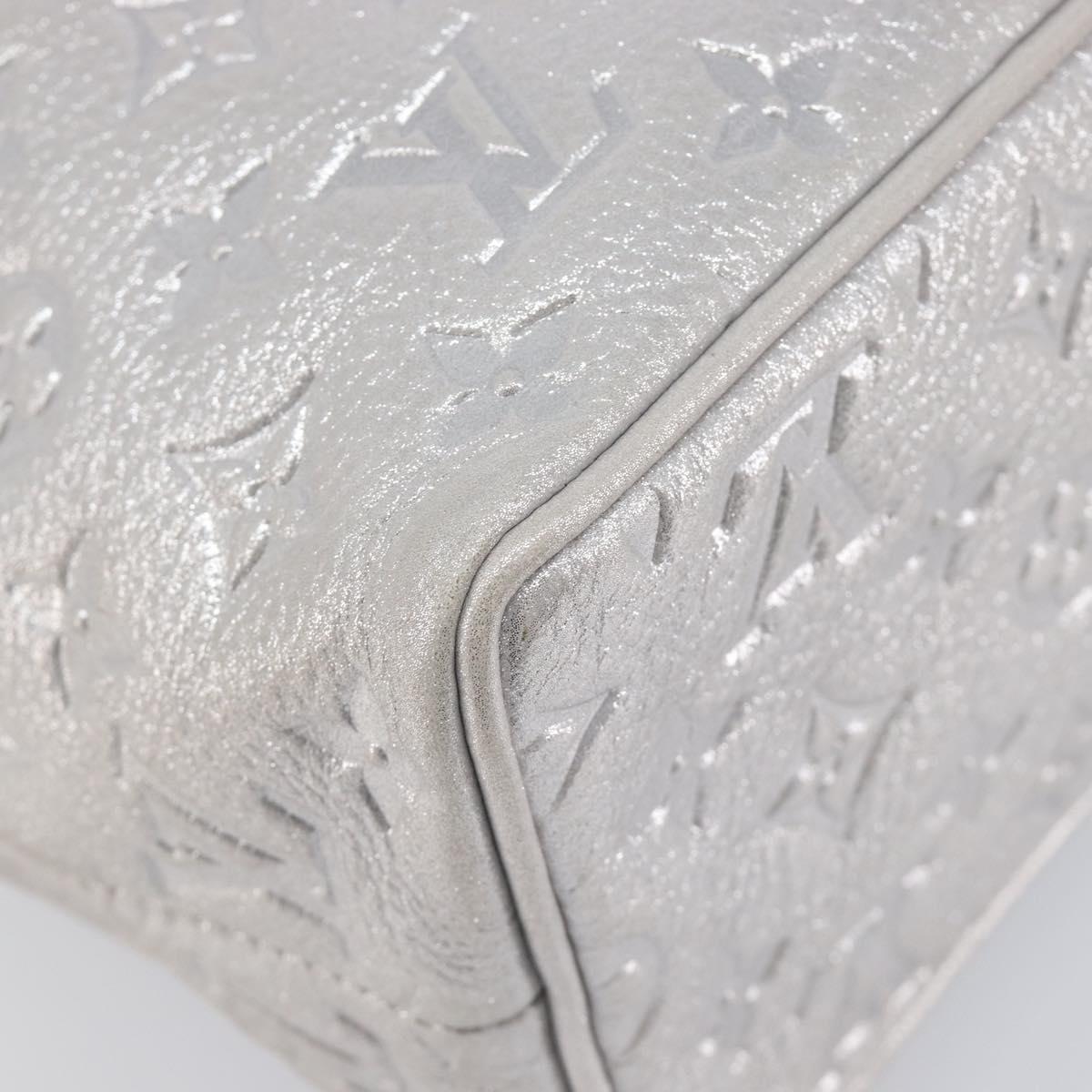LOUIS VUITTON Monogram Shimmer Halo Bag Silver Argent M95819 LV Auth 210920M