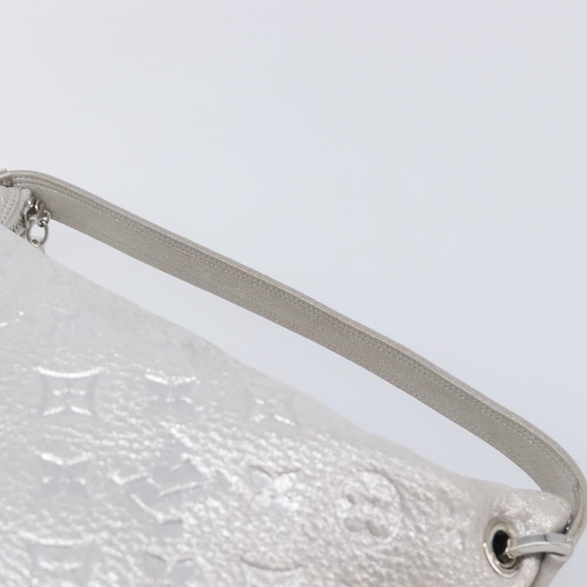 LOUIS VUITTON Monogram Shimmer Halo Bag Silver Argent M95819 LV Auth 210920M