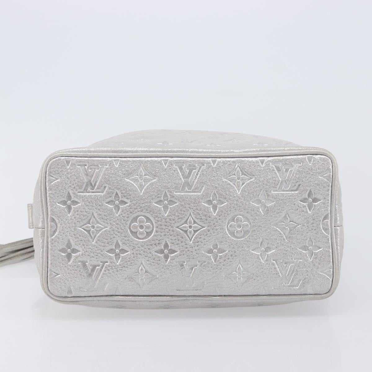 LOUIS VUITTON Monogram Shimmer Halo Bag Silver Argent M95819 LV Auth 210920M