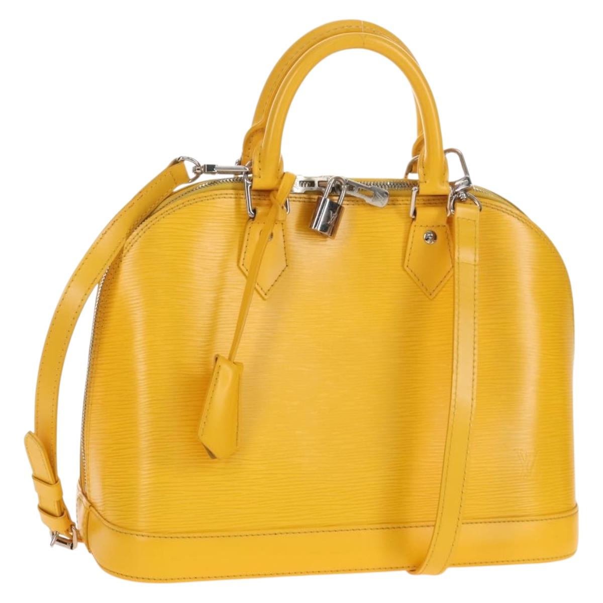 LOUIS VUITTON Epi Alma PM Hand Bag Mimosa M40951 LV Auth 210926V