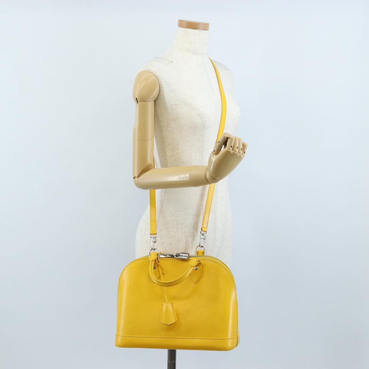 LOUIS VUITTON Epi Alma PM Hand Bag Mimosa M40951 LV Auth 210926V