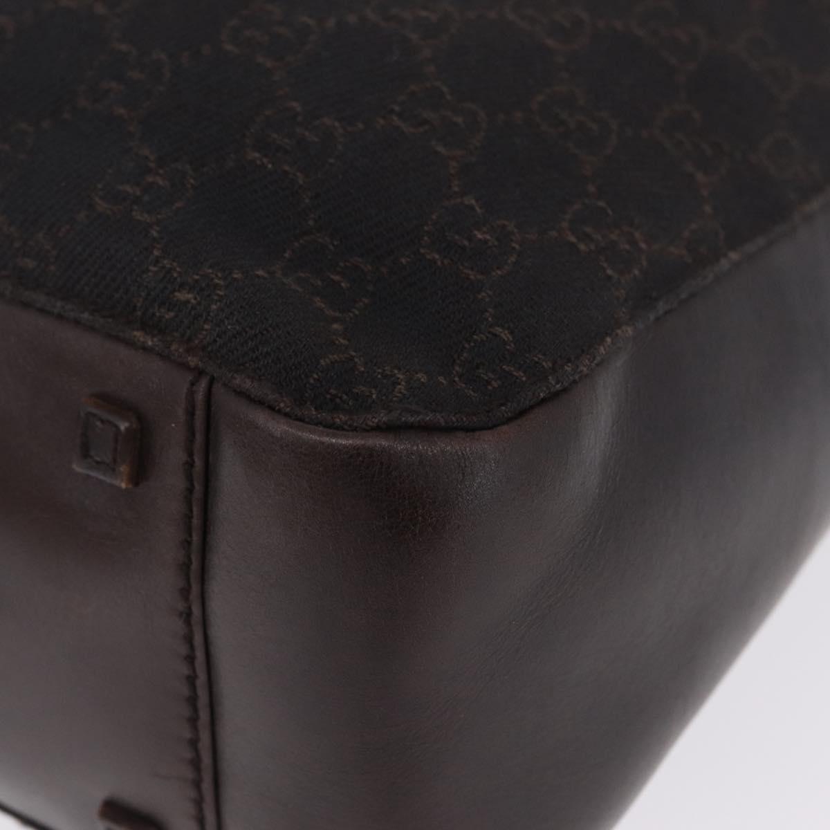 GUCCI GG Canvas Tote Bag Black 101920 Auth 210940A