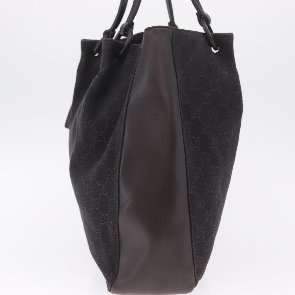 GUCCI GG Canvas Tote Bag Black 101920 Auth 210940A