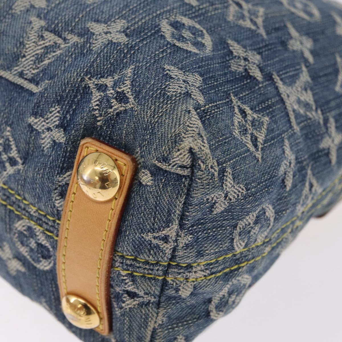 LOUIS VUITTON Monogram Denim Buggy PM Shoulder Bag Blue M95049 LV Auth 210947V