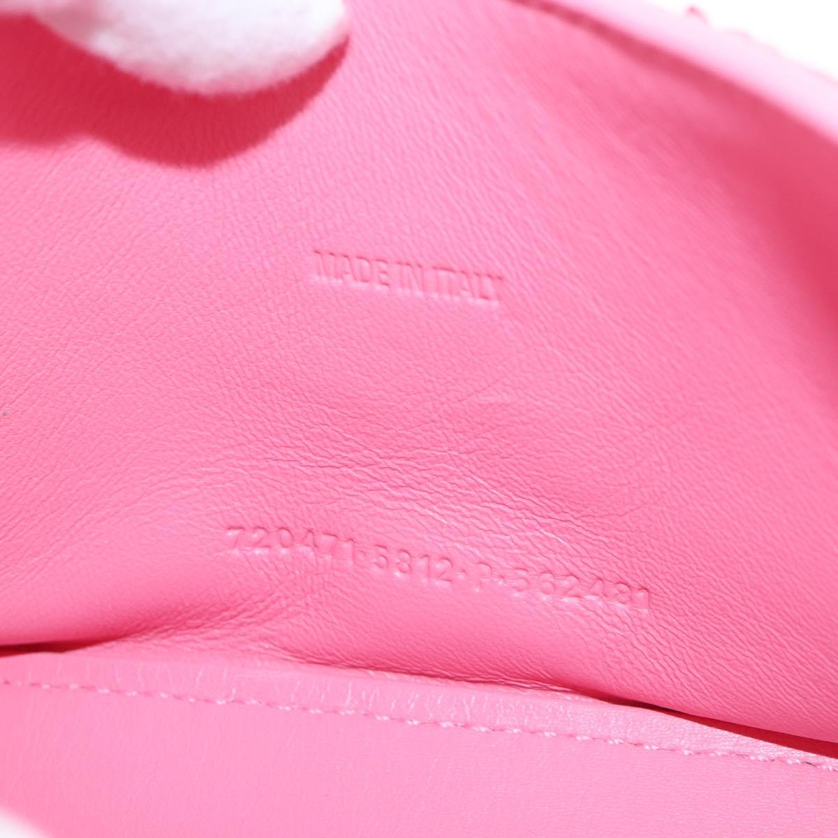 Balenciaga Hourglass XS Hand Bag Leather Sequins 2way Pink Silver Auth 210952SAM