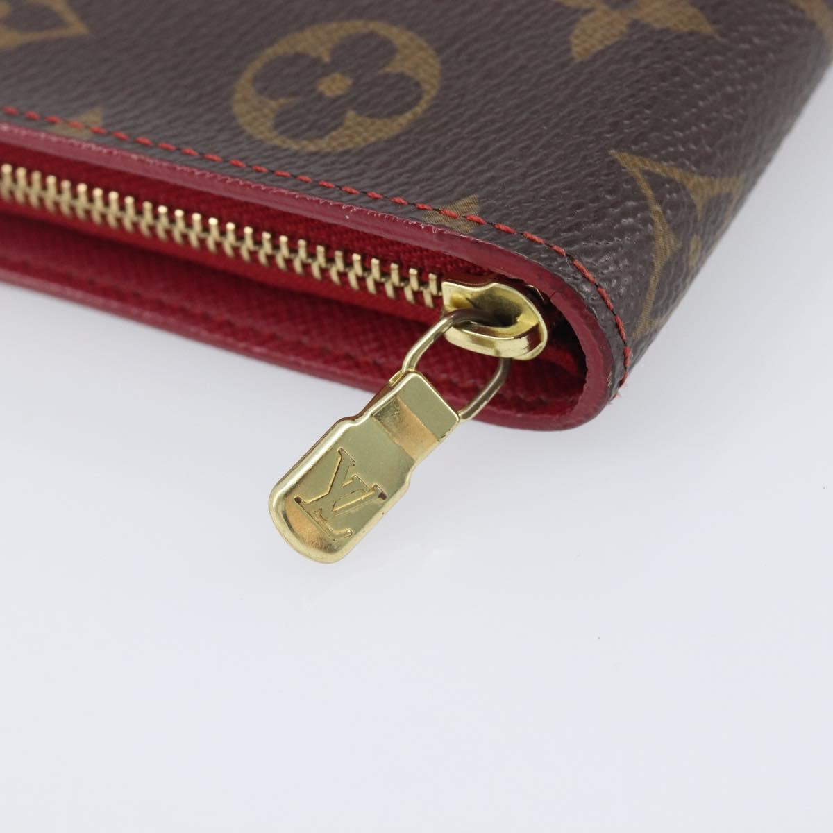 LOUIS VUITTON Monogram Cherry Porte Monnaie Zip Long Wallet M95006 Auth 210961M